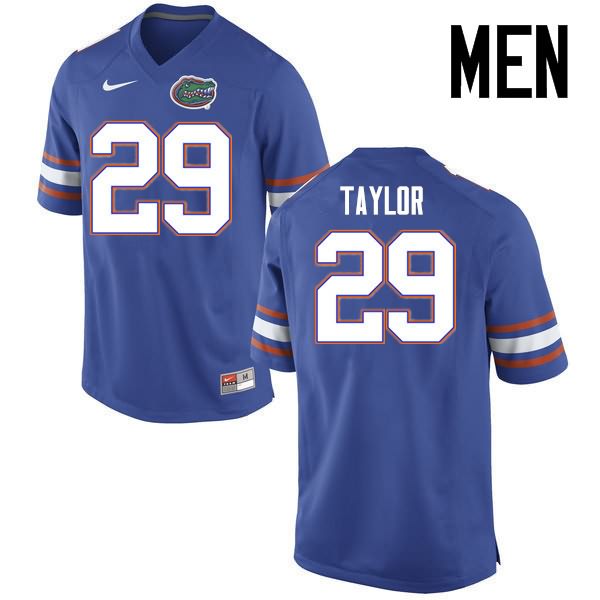 NCAA Florida Gators Jeawon Taylor Men's #29 Nike Blue Stitched Authentic College Football Jersey WBY3564WD